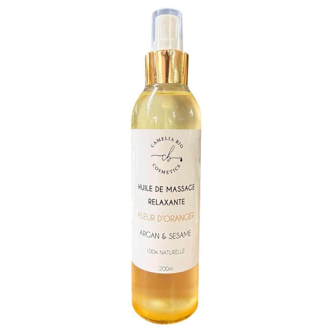 HUILE DE MASSAGE RELAXANTE FLEUR D'ORANGER